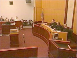 photo of 8th circuit judges during hearing at Drake