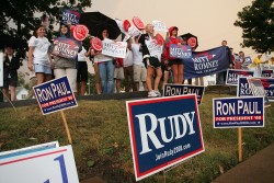 Photo of campaign signs