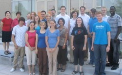 Photo of students and mentors