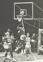 Photo of basketball players in 1969 NCAA Final Four game