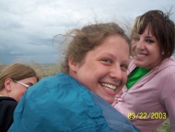 Photo of Mistique Hecksel-Read, Angela Warren and Holli Brown at Badlands National Park