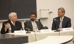 Photo of speakers at constitutional law symposium