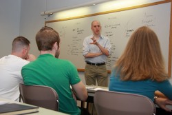 John August talking to a class