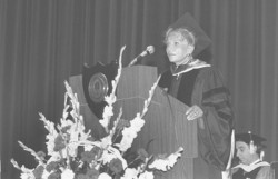 Photo of Maddie Levitt at Drake Commencement