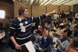 Photo of Olin Hall caucus