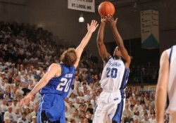 photo of Josh Young shooting basketball