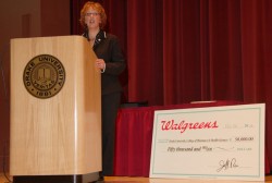 photo of Raylene Rospond and Walgreens check