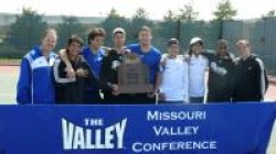 Photo of team with trophy.