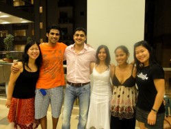 Left to right: Mari and Pratap Kale, Shamik and Ashwini Shah, Bhavna Shivayogimath and Florencia Eka