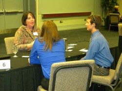 Current Drake students had the opportunity to network with alumni, who shared their experiences work
