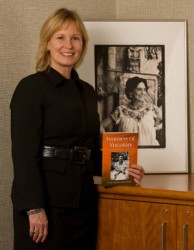 Drake alum Jann Freed with her co-authored book, 