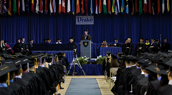 Drake commencement ceremonies take place this weekend