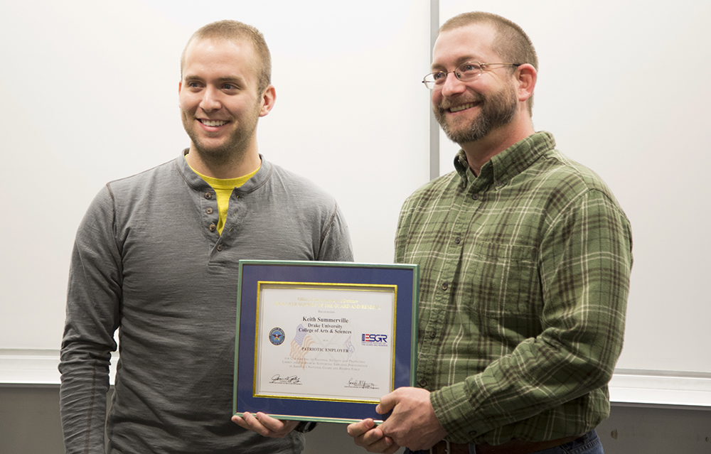 Department of Defense honors Keith Summerville with Patriot Award