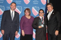 LULAC National Executive Director Brent A. Wilkes, LULAC National President Margaret Moran, Myself, and LULAC Iowa Director and President Council 307 Joe Enriquez Henry. The photo was taken on Nov. 1 at the inaugural LULAC  Iowa Latino Leadership Awards Banquet. 