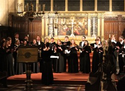 The Drake Chamber Choir performing at Mer