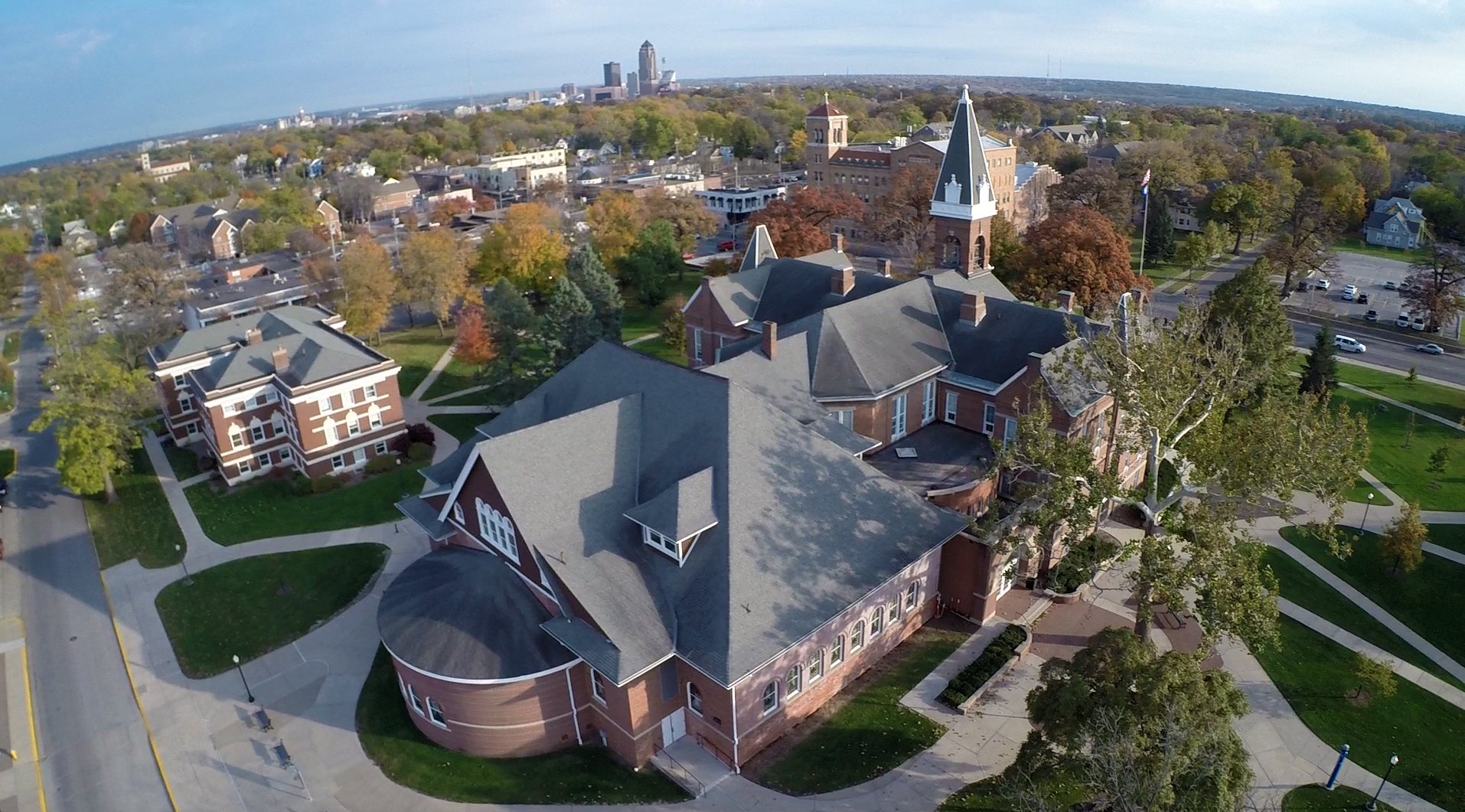 Aerial Photograph Of Drake University, A Liberal Arts University In Des ...