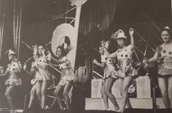 Catherine Williams, second from the right, tap dances at The Apollo Theater.