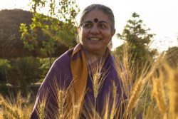Headshot photo of Vandana Shiva