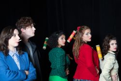 Production photo of "Heathers: The Musical" at Drake University