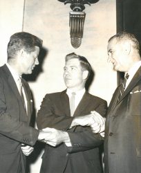President John F. Kennedy, Congressman Neal Smith, and President Lyndon B. Johnson