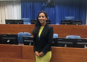 Hannah Weeg in Courtroom