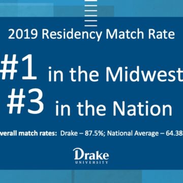 Drake’s ASHP Residency Match Rate #1 in Midwest, #3 in Nation