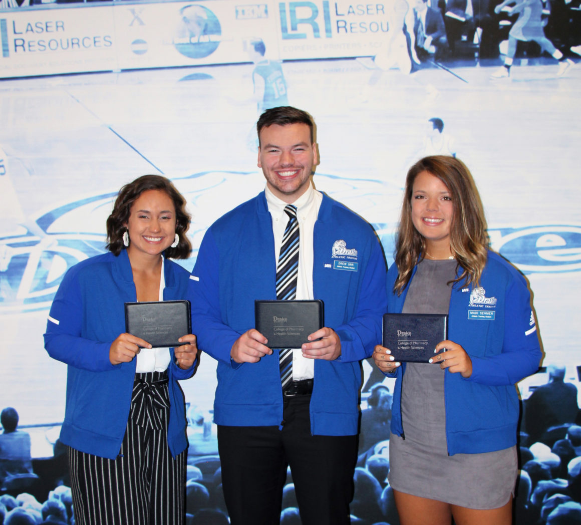 Drake Holds Inaugural Athletic Training Blue Coat Ceremony Drake