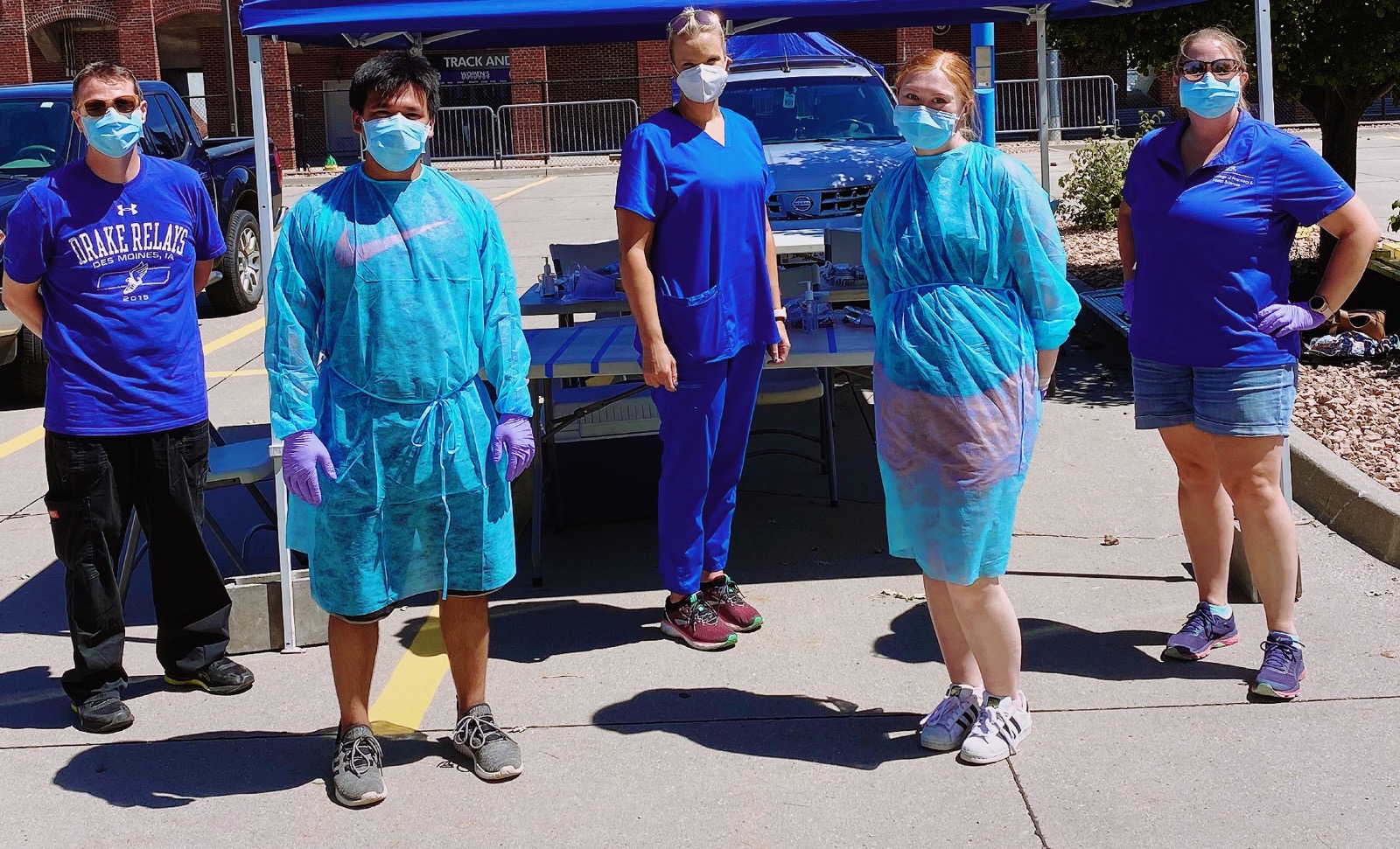 Drake CPHS Assists with COVID19 Testing Drake