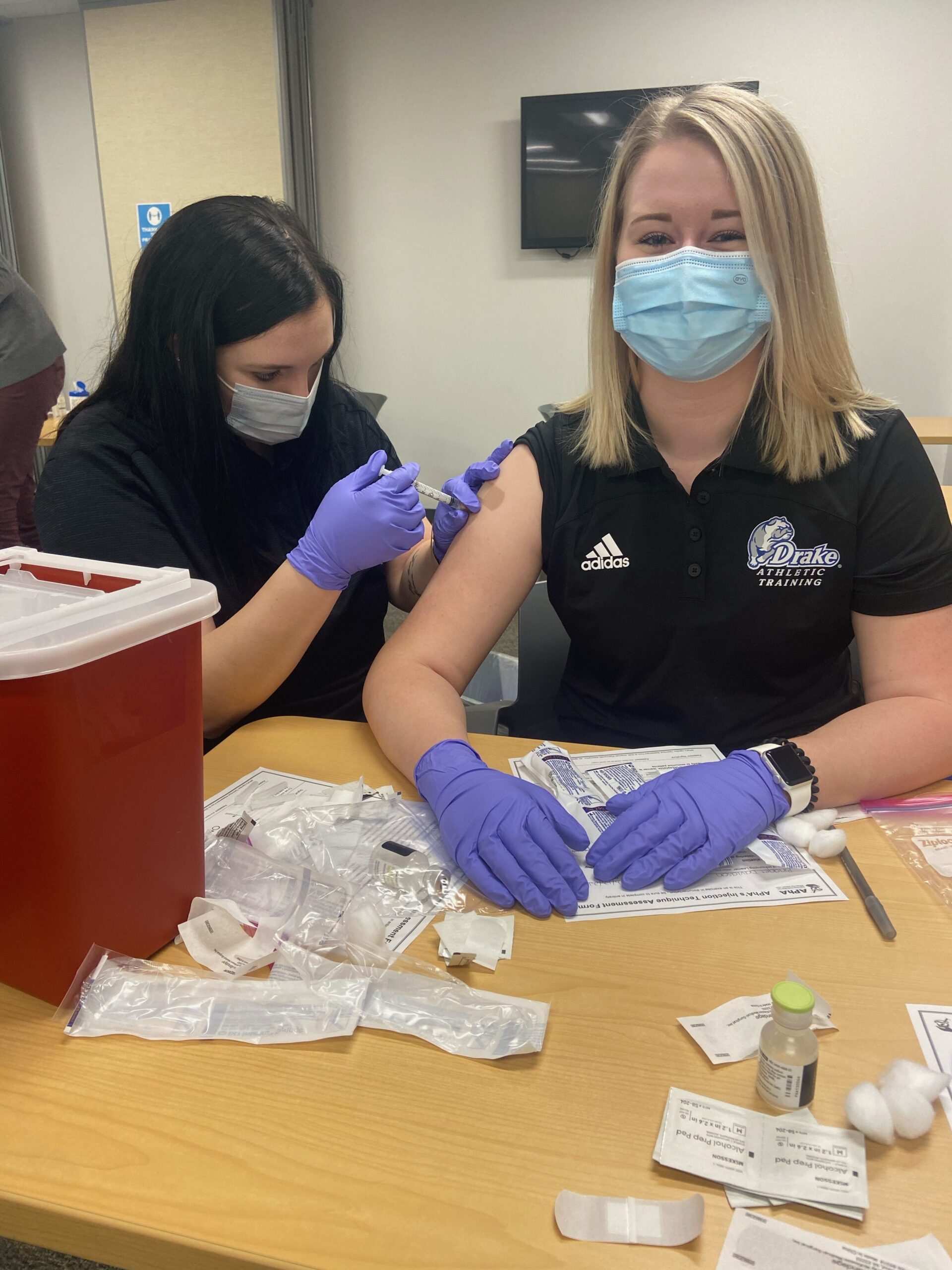 Athletic Training Students Become Immunization Certified - Drake ...