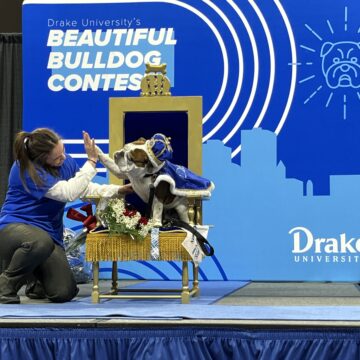 Bam Bam Slams Competition, Wins Drake University’s Beautiful Bulldog Contest