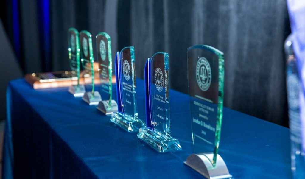 Alumni awards on display