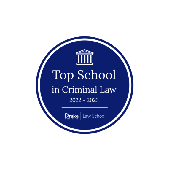 Drake Law School Named a 2022 Top School for Criminal Law by PreLaw