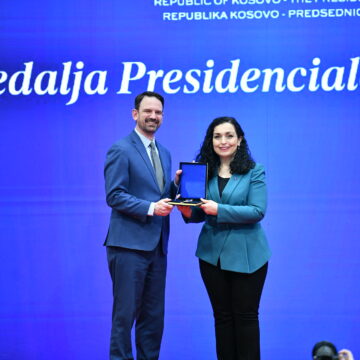 Drake University Awarded the Presidential Medal of Merit from Kosovo’s President