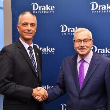Photo by John Ware Terry Branstad Concludes Tenure as Ambassador-in-Residence Following Years of Global Impact at Drake University