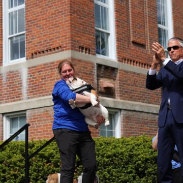 A New Era: Griff II Passes the Harness to Griff III, Drake’s New Live Mascot 