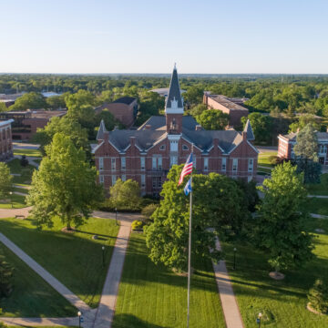 Drake University - Aerial Drake University Ranked #1 College in Iowa by TIME magazine